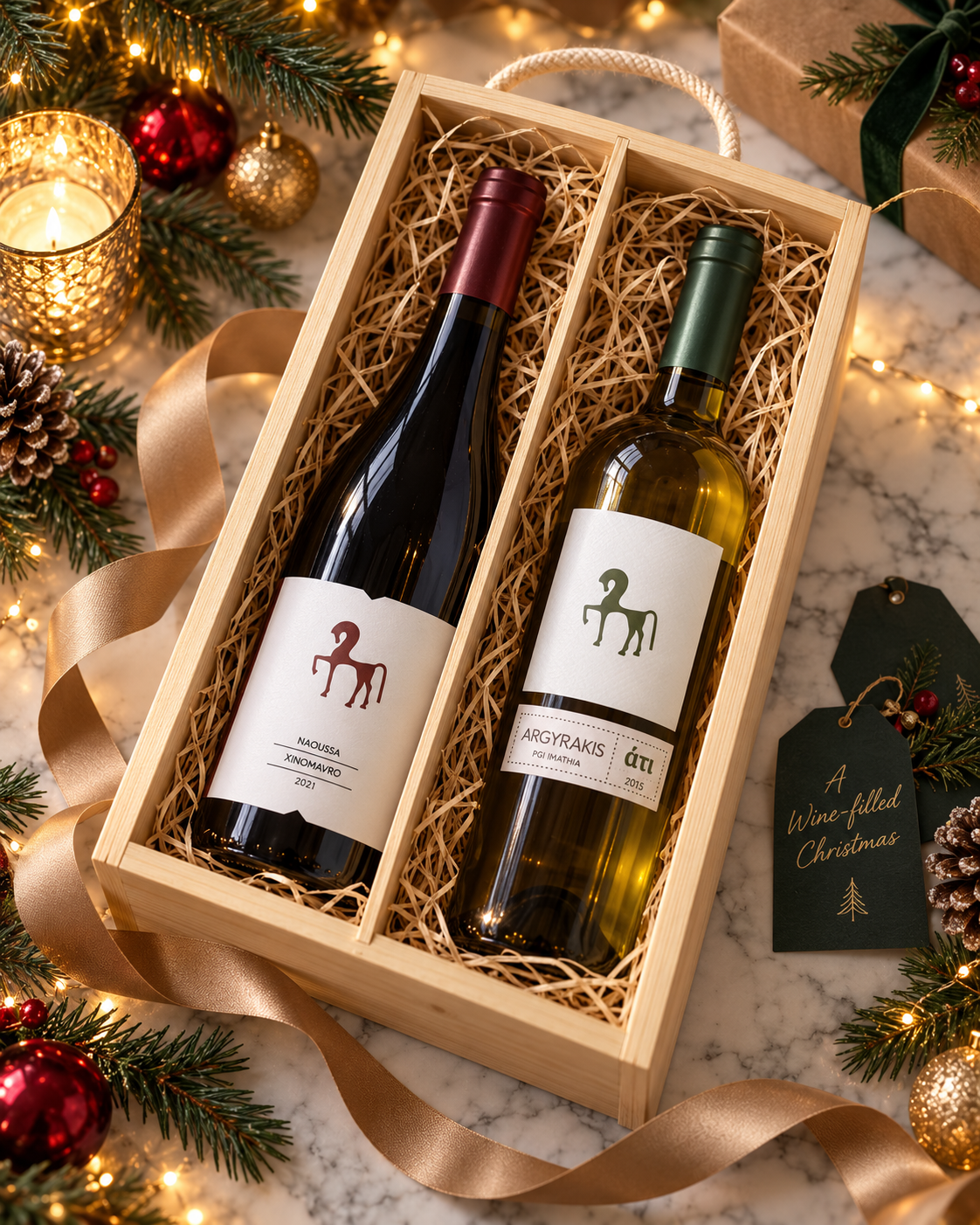 Ati Christmas Wine Gift Box