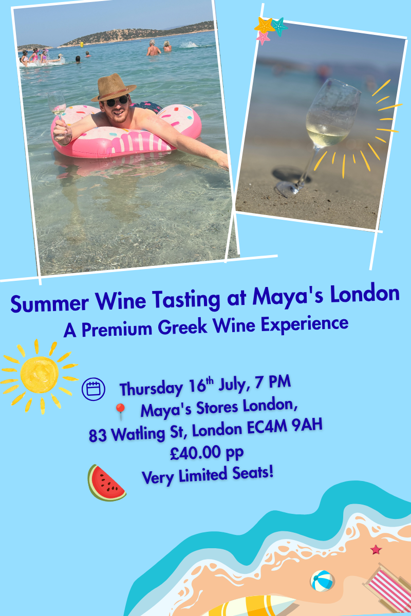 Summer Wine Tasting at Maya's London | A Premium Greek Wine Experience